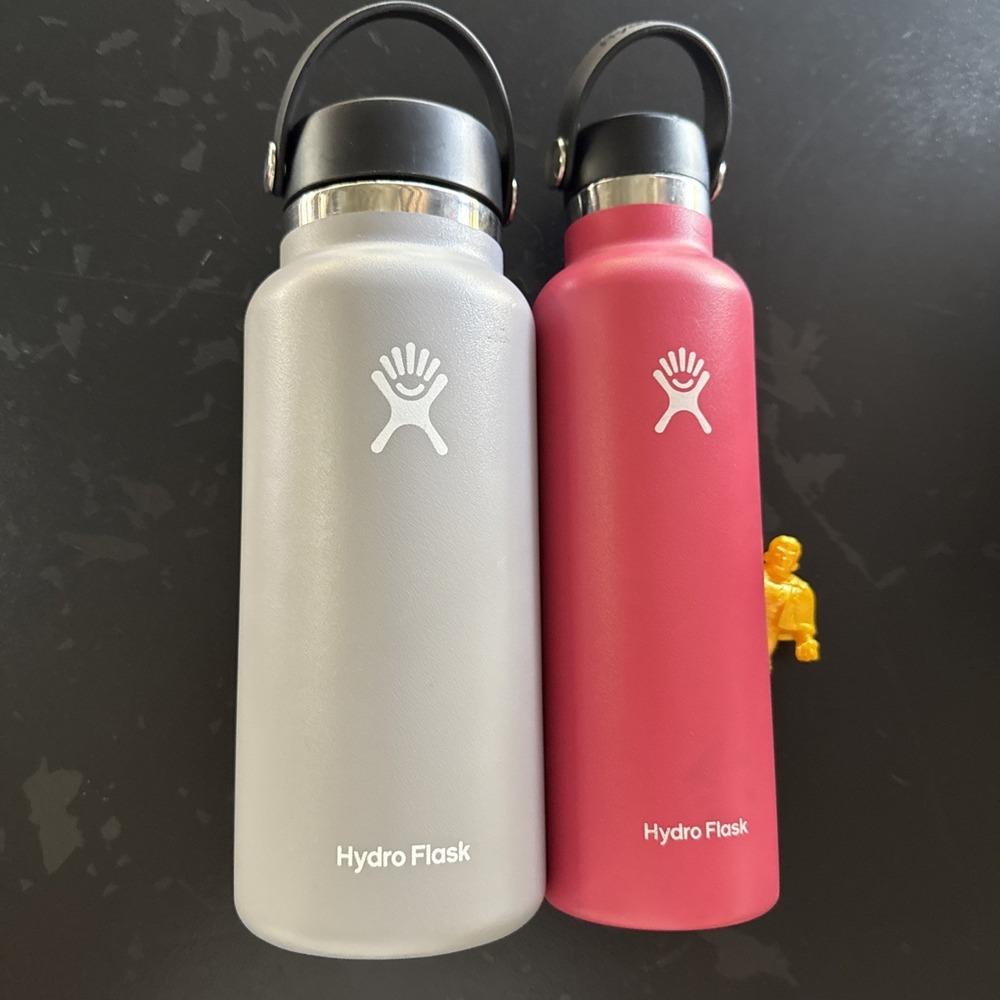 HydroFlask 32oz + 21 oz Wide Mouth Insulated Flex Chug Lid